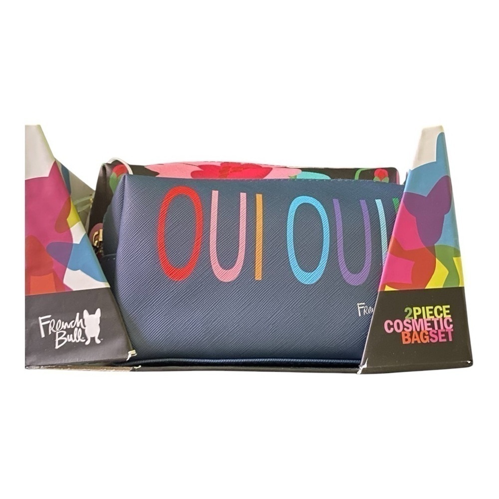 #104-NWT-FRENCH BULL-TWO PIECE COSMETIC BAGS